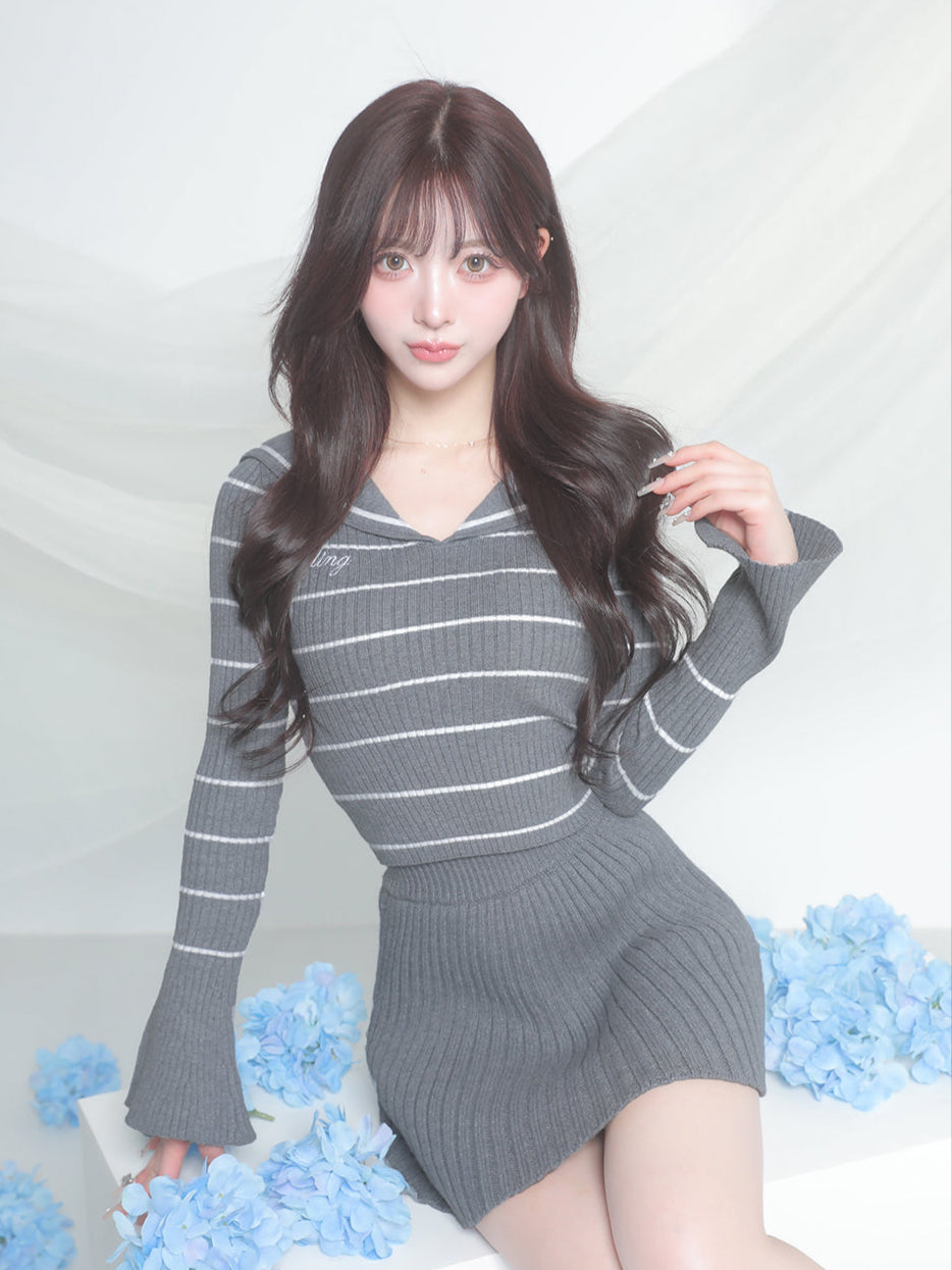 モデル：158cm（着用サイズ：FREE　着用カラー：GRY）