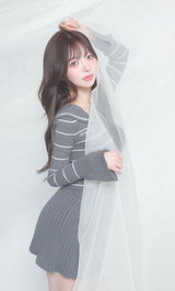 モデル：158cm（着用サイズ：FREE　着用カラー：GRY）