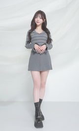 モデル：158cm（着用サイズ：FREE　着用カラー：GRY）