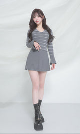 モデル：158cm（着用サイズ：FREE　着用カラー：GRY）