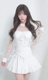 モデル：158cm（着用サイズ：FREE　着用カラー：WHT）