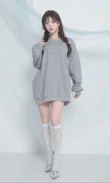 モデル：158cm（着用サイズ：FREE　着用カラー：GRY）