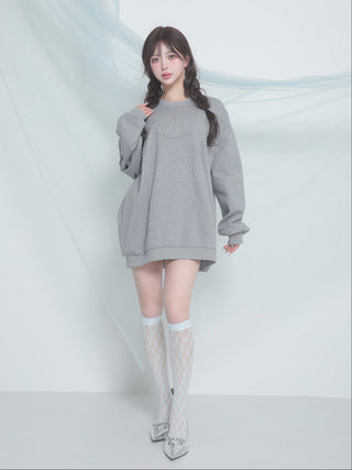 モデル：158cm（着用サイズ：FREE　着用カラー：GRY）