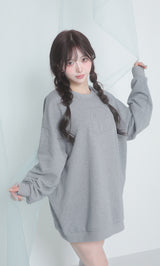 モデル：158cm（着用サイズ：FREE　着用カラー：GRY）