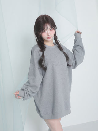 モデル：158cm（着用サイズ：FREE　着用カラー：GRY）