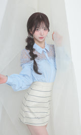 モデル：158cm（着用サイズ：S　着用カラー：IVO）