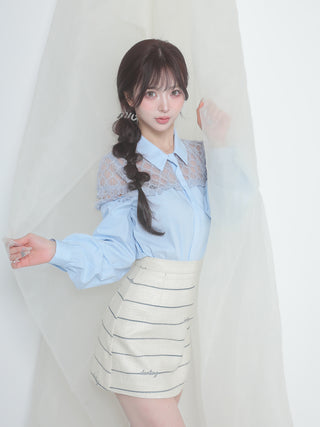 モデル：158cm（着用サイズ：S　着用カラー：IVO）