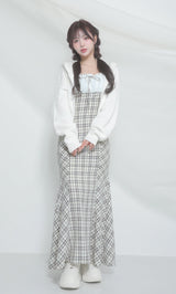 モデル：158cm（着用サイズ：FREE　着用カラー：BLK）