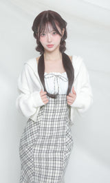 モデル：158cm（着用サイズ：FREE　着用カラー：BLK）