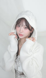 モデル：158cm（着用サイズ：FREE　着用カラー：WHT）