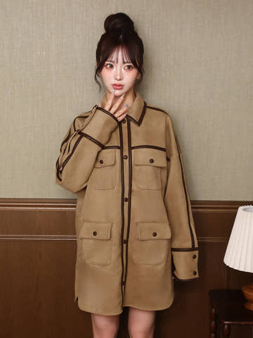 モデル：158cm（着用サイズ：FREE　着用カラー：BEG）
