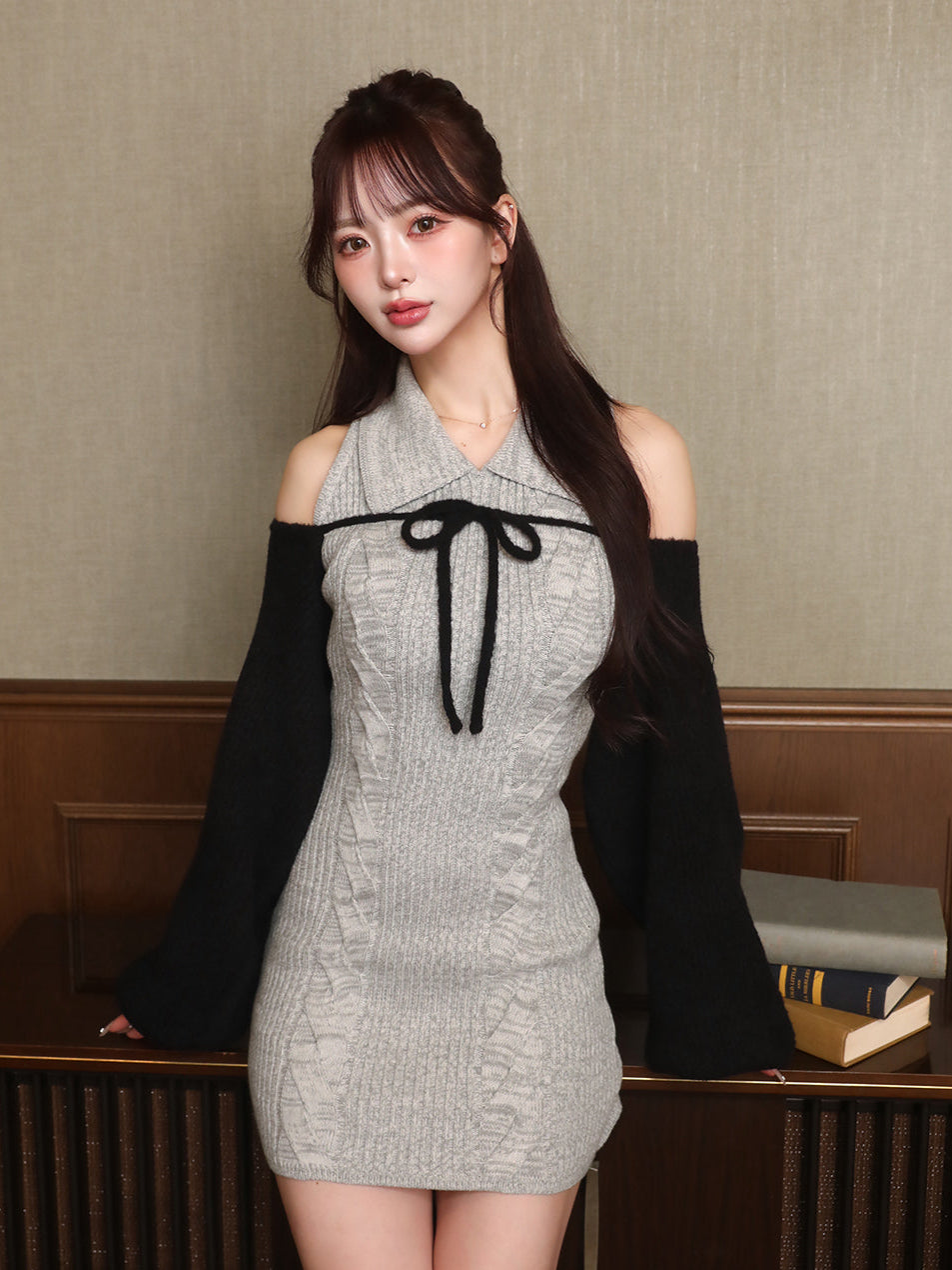 モデル：158cm（着用サイズ：FREE　着用カラー：GRY）