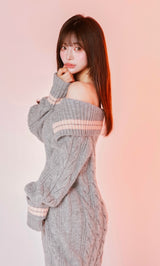 モデル：158cm（着用サイズ：FREE　着用カラー：GRY）