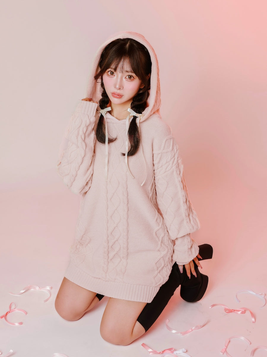 モデル：158cm（着用サイズ：FREE　着用カラー：PNK）