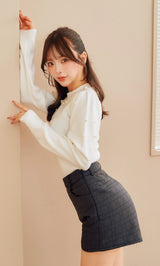 モデル：158cm（着用サイズ：FREE　着用カラー：WHT）
