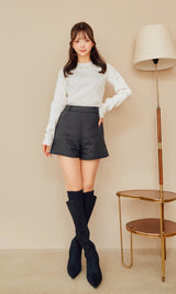 モデル：158cm（着用サイズ：FREE　着用カラー：WHT）