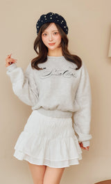 モデル：158cm（着用サイズ：FREE　着用カラー：GRY）