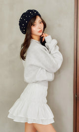 モデル：158cm（着用サイズ：FREE　着用カラー：WHT）