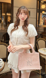 モデル：160cm（着用サイズ：FREE　着用カラー：WHT）