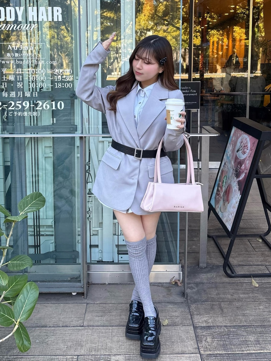 モデル：151cm（着用サイズ：S　着用カラー：GRY）