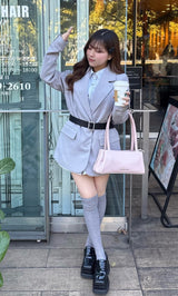 モデル：151cm（着用サイズ：S　着用カラー：GRY）