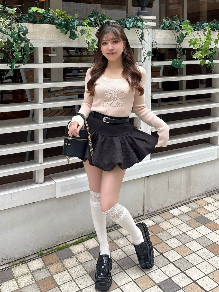 モデル：151cm（着用サイズ：FREE　着用カラー：PNK）