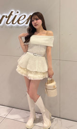 Darich ダーリッチ オフショルぺプラムニットトップス オフショルぺプラムニットトップス – Darich