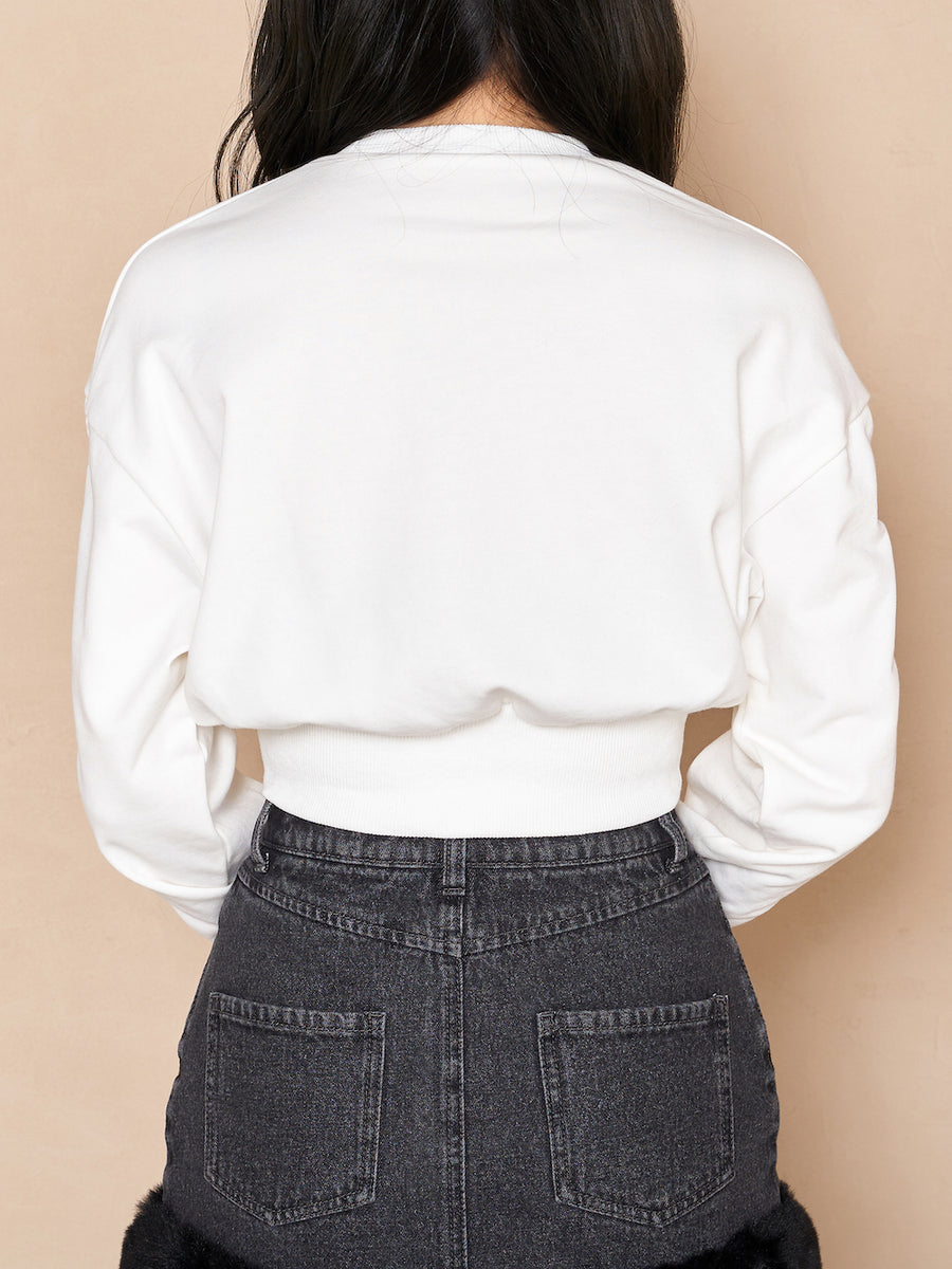 モデル：164cm（着用サイズ：FREE　着用カラー：WHT）