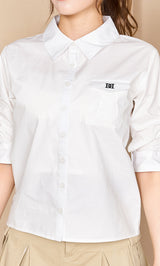 モデル：164cm（着用サイズ：FREE　着用カラー：WHT）