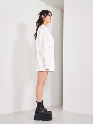 モデル：164cm（着用サイズ：FREE　着用カラー：WHT）