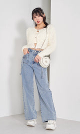 モデル：164cm（着用サイズ：FREE　着用カラー：WHT）