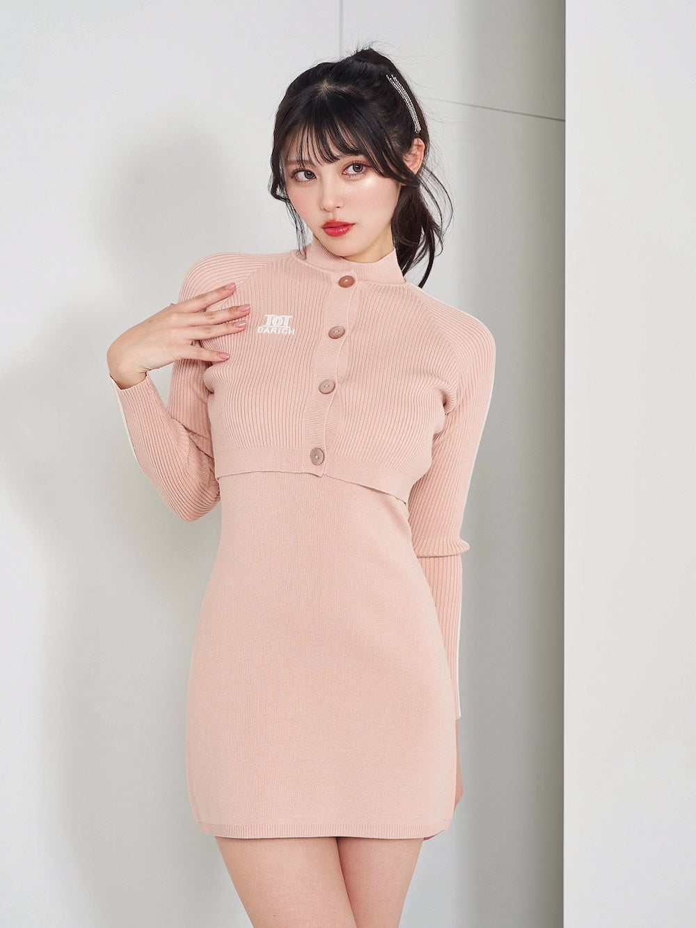 Darich♡カラーニットアンサンブル ケーブルショートニットアンサンブル – Darich