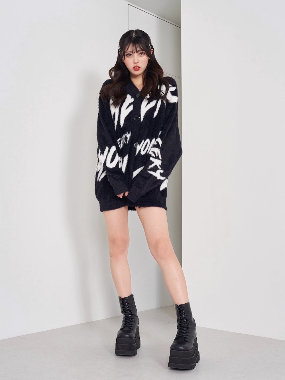 Darichグラフィックジャガードニットカーディガン グラフィックジャガードニットカーディガン – Darich (ダーリッチ)