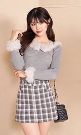 モデル：164cm（着用サイズ：FREE　着用カラー：GRY）