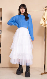 モデル：164cm（着用サイズ：FREE　着用カラー：BLU）