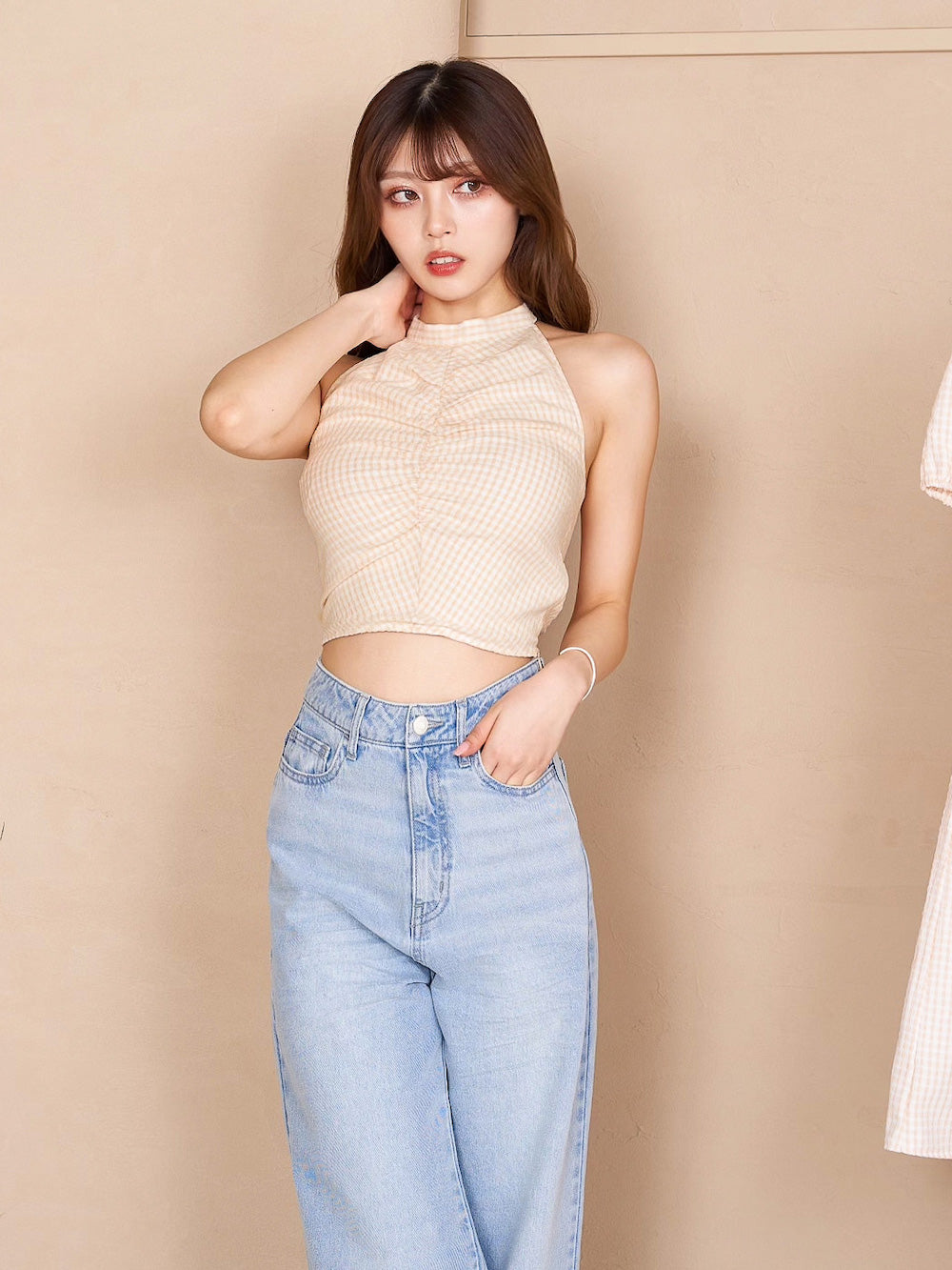 モデル：164cm（着用サイズ：FREE　着用カラー：YEL）