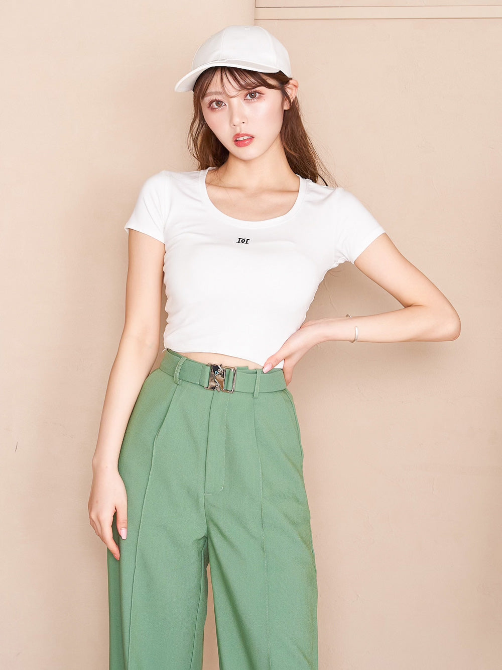 DDクロップTシャツ - wht