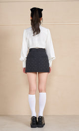 モデル：164cm（着用サイズ：S　着用カラー：BLK）