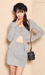 モデル：164cm（着用サイズ：FREE　着用カラー：GRY）