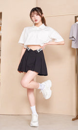モデル：164cm（着用サイズ：S　着用カラー：BLK）