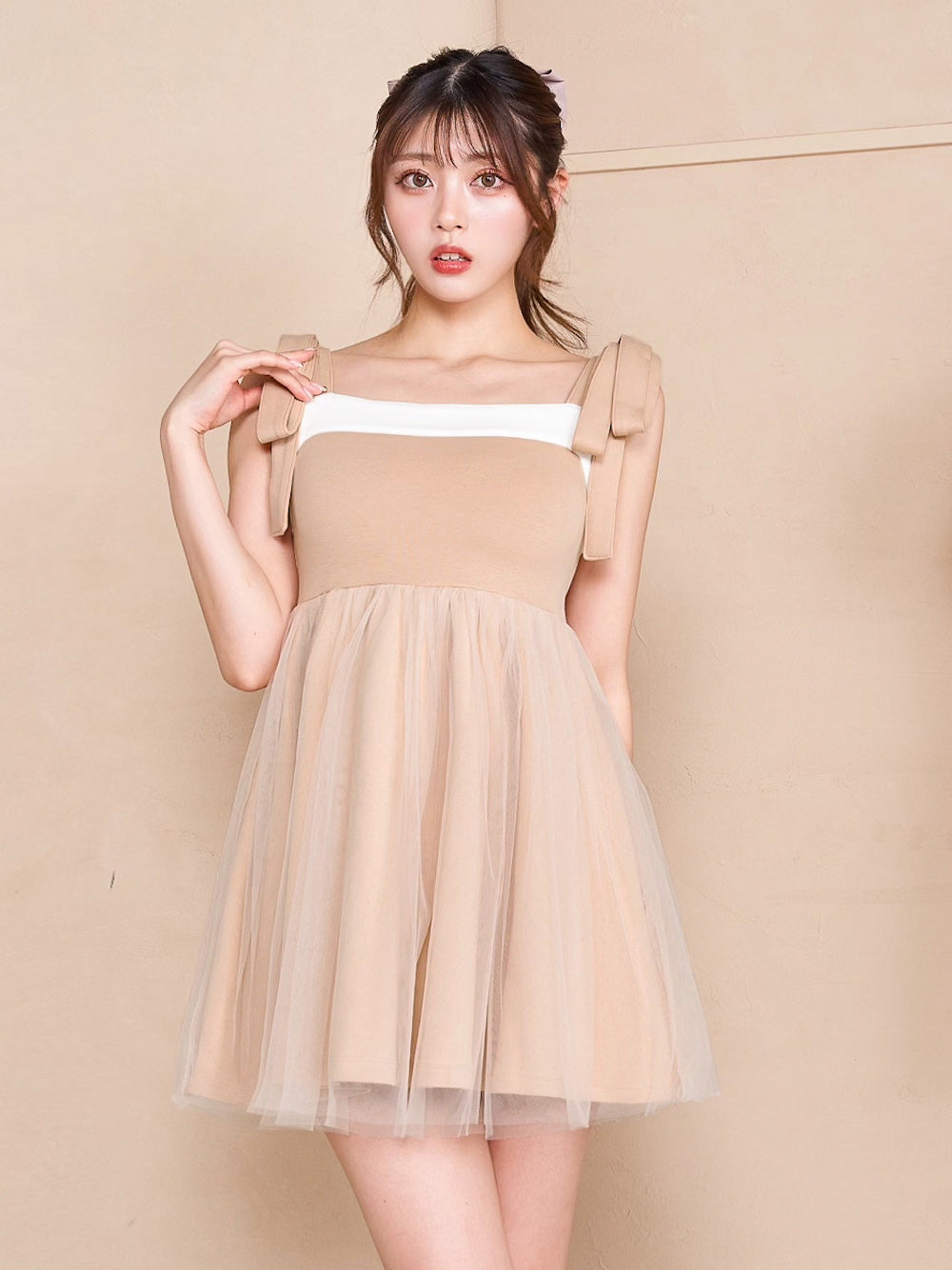 モデル：164cm（着用サイズ：　着用カラー：BEG）
