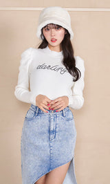モデル：164cm（着用サイズ：FREE　着用カラー：WHT）