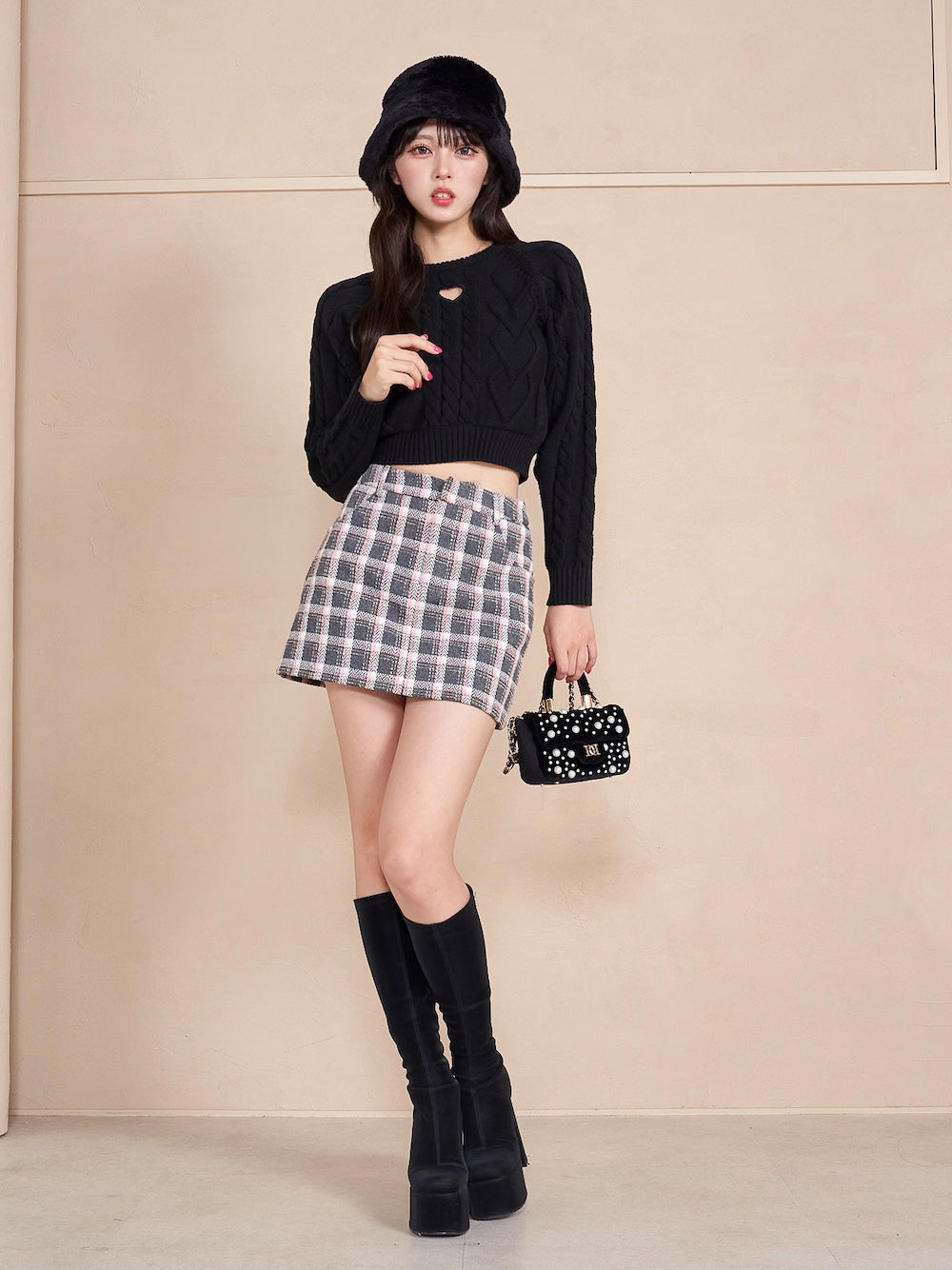 ハートカットケーブルニットトップス – Darich (ダーリッチ)