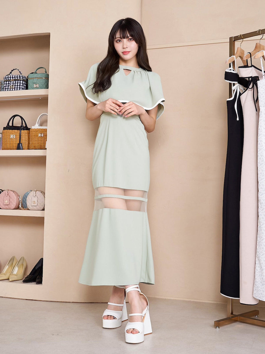 モデル：164cm（着用サイズ：FREE　着用カラー：MNT）