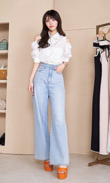 モデル：164cm（着用サイズ：FREE　着用カラー：WHT）