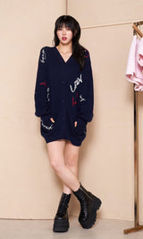 モデル：164cm（着用サイズ：FREE　着用カラー：NVY）