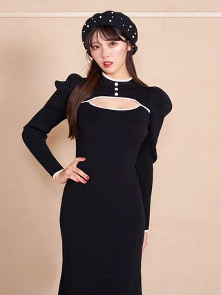 モデル：164cm（着用サイズ：FREE　着用カラー：BLK）