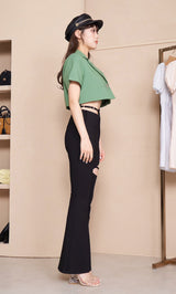 モデル：164cm（着用サイズ：S　着用カラー：BLK）