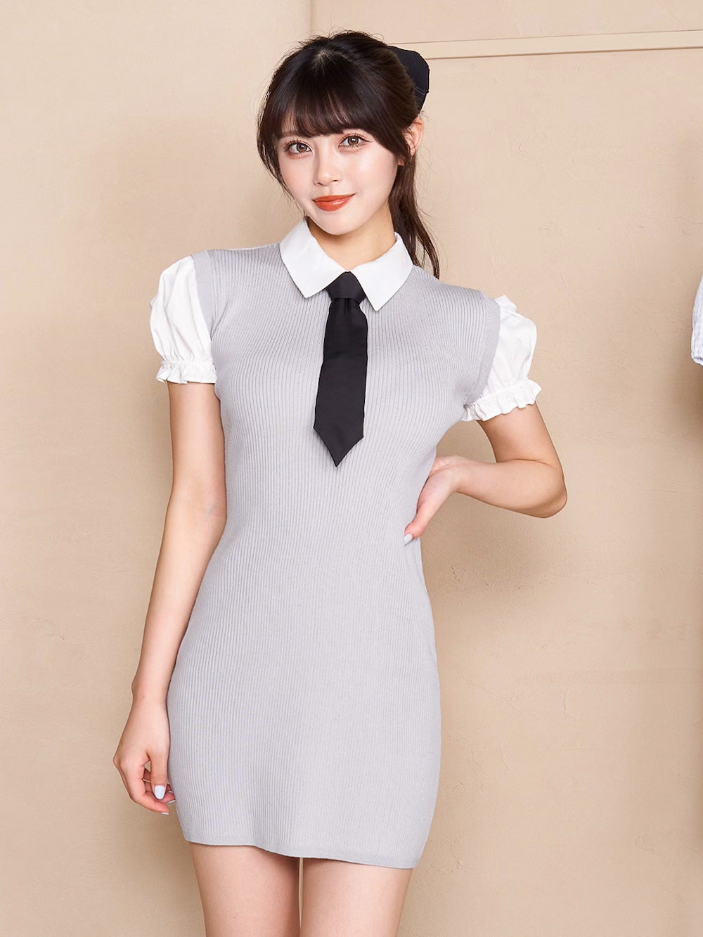 モデル：164cm（着用サイズ：FREE　着用カラー：GRY）