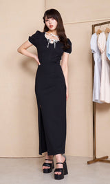 モデル：164cm（着用サイズ：FREE　着用カラー：BLK）